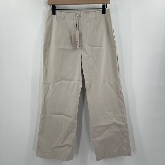 NIC + ZOE Pants Size 6 Cobblestone Pull On Cropped Wonderstretch Wide Leg Crop - Picture 13 of 13